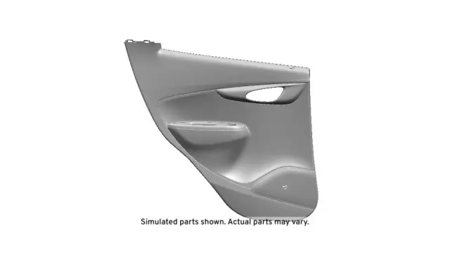 Jet Black Rear Driver Side Door Trim