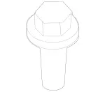 Hex Head Screw W Flange