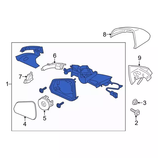 2019-2022 Ford Mustang Power Mirror KR3Z-17683-A | OEM Parts Online