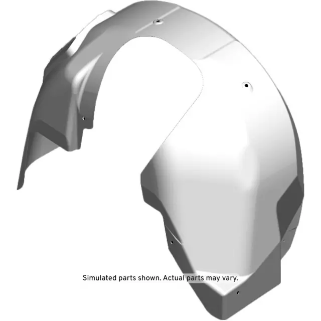 Black Passenger Side Front Wheelhouse Liner