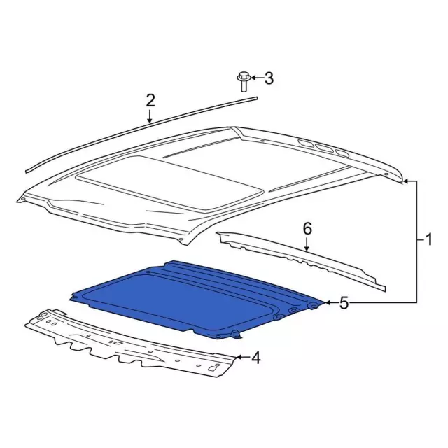 FL3Z-18502C22-B - Sunroof Frame 2015-2022 Ford | Online Ford Parts