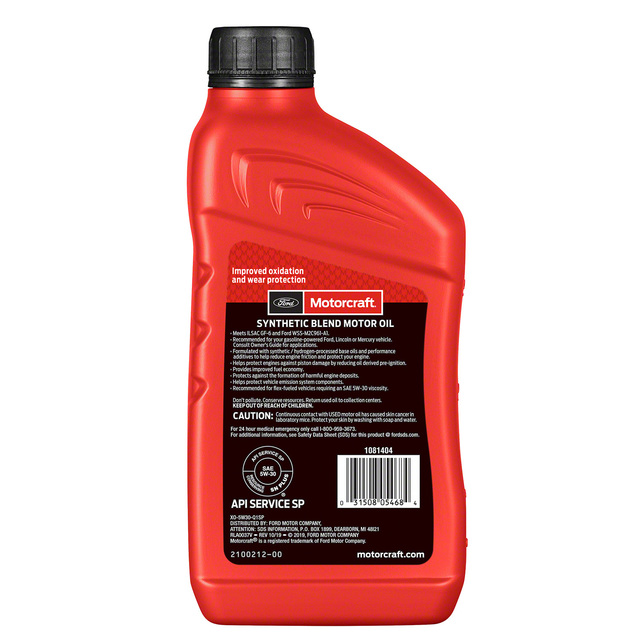 XO-5W30-Q1SP Motorcraft Sae 5W 30 Api Gf 6A | Fairway Ford Parts