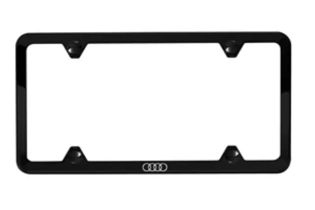 2013-2025 Audi - Slimline License Plate Frame With Audi Rings