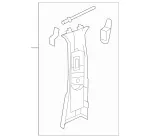 Upper Center Pillar Trim