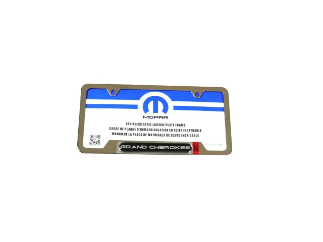 thumbnail image 2 of Mopar Chrome Metal License Plate Frame – Fits Dodge Charger, RAM, Jeep, Challenger 2 of 5