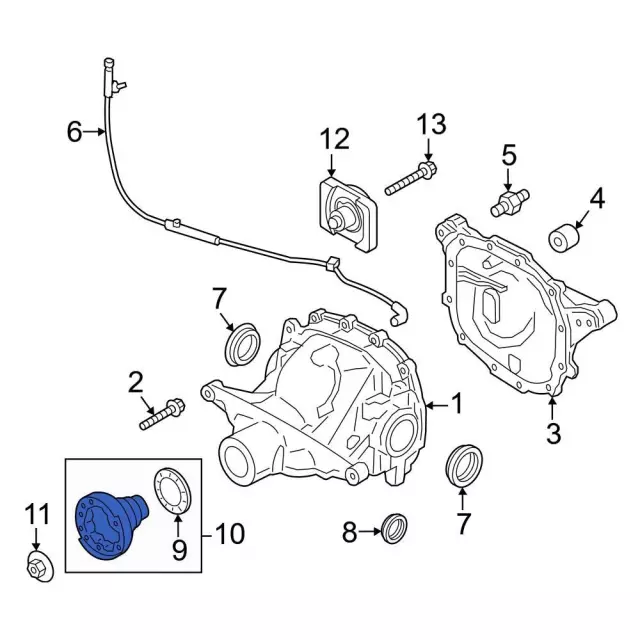 2015-2025 Ford Mustang Drive Shaft Pinion Yoke HR3Z-4851-B