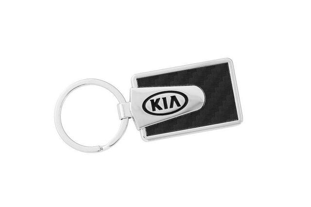 Key Chain - Black Carbon Fiber Kia Style 2