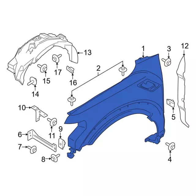 ML3Z-16006-C - Fender 2021-2025 Ford F-150 | Ford Parts Direct
