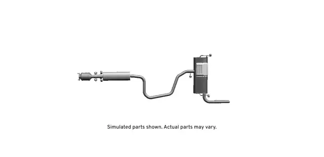 Exhaust Muffler Assembly with 3-Way Catalytic Converter, Insulator, and Gasket