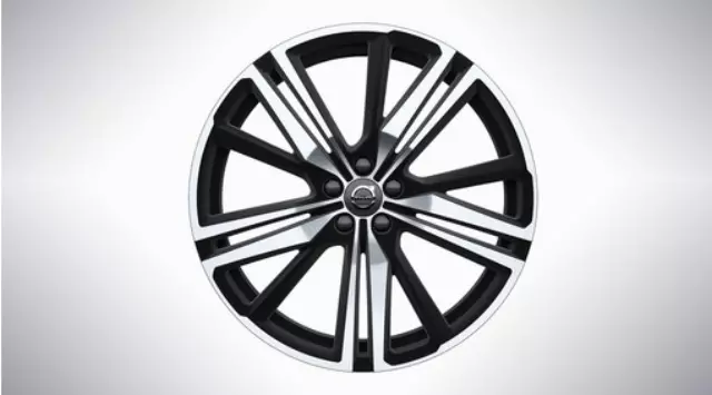 31423854 - Wheels: 21-Inch 5-Triple Spoke Matte Black Diamond Cut for Volvo: XC60 Image