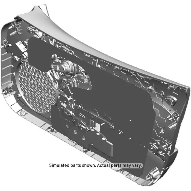 Red Front Driver Side Door Trim Assembly