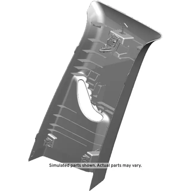 Gray Driver Side Center Pillar Upper Trim Panel