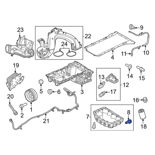 f75z6730ba - Ford Engine Oil Drain Plug | Levittown Ford Parts