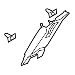 Upper Center Pillar Trim