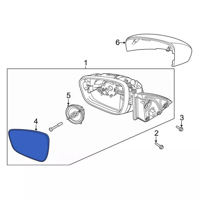 LJ6Z-17K707-D - Mirror Glass - 2020-2025 Ford Escape | Eastgate