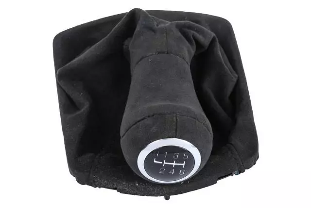 Manual Transmission Shift Knob in Black with Boot and Shift Pattern