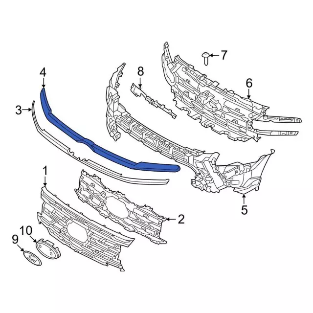 KF出品 Kawasaki ATV 2010 OEM Parts Diagram for Chassis Electrical