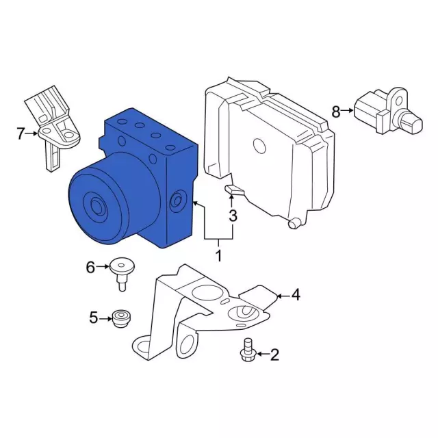 GV6Z-2C405-F - ABS Hydraulic Assembly - 2016-2018 Ford Transit