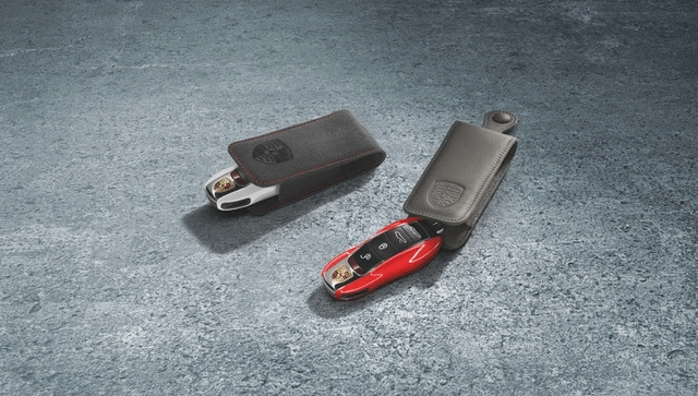 Key Pouch In Alcantara - Lava Orange - Porsche (000-044-001-11-M2A)