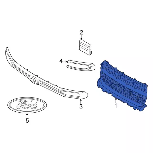 NZ6Z-8200-CA - Grille Assembly - 2022-2024 Ford Maverick