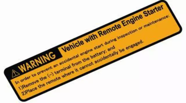 Res Caution Engine Label