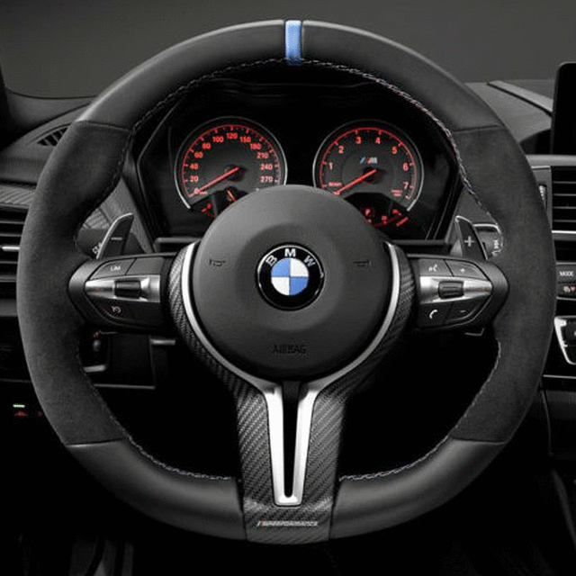 BMW M PERFORMANCE V2 LEATHER/ALCANTARA STEERING WHEEL - BMW (32-30-2-413-014)