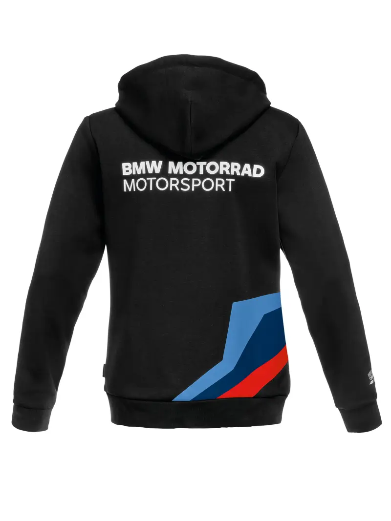 WomensMotorsportZipHoodieBlack - Womens Motorsport Zip Hoodie BMW