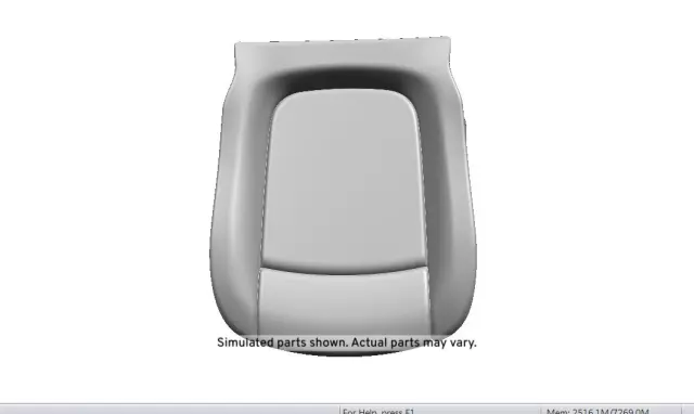 Jet Black Driver Seat Cushion Cover