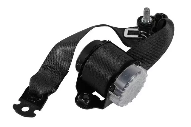 Jet Black Rear Seat Retractor Side Belt