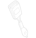 2015-2023 Mercedes-Benz - Seat Belt Buckle