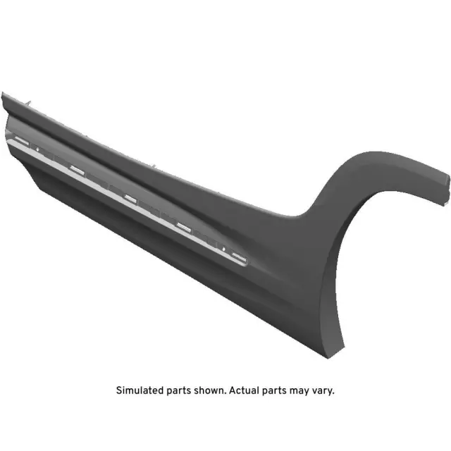 Primed Rear Driver Side Door Molding