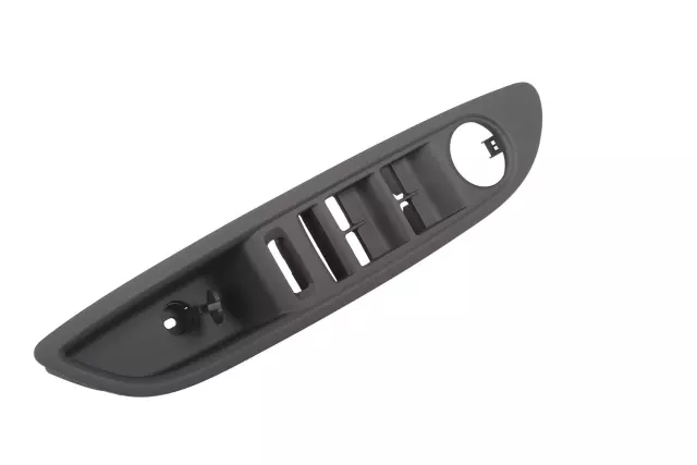 Jet Black Front Driver Side Door Armrest Switch Mount Plate