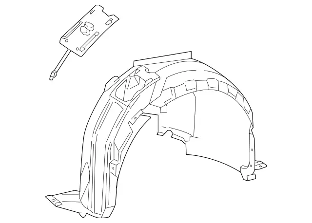 2016-2023 Mercedes-Benz Metris Fender Liner 447-684-02-77