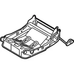 Frame And Spring Rear Seat Cus
