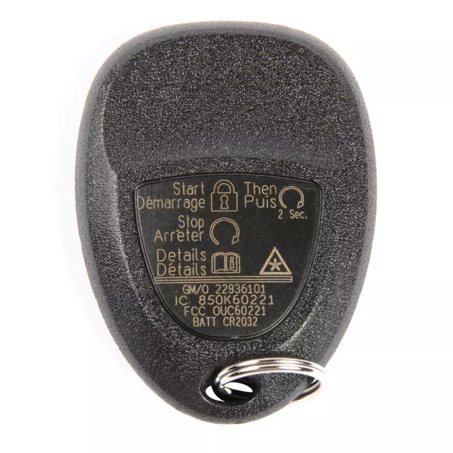 5 Button Keyless Entry Remote Key Fob