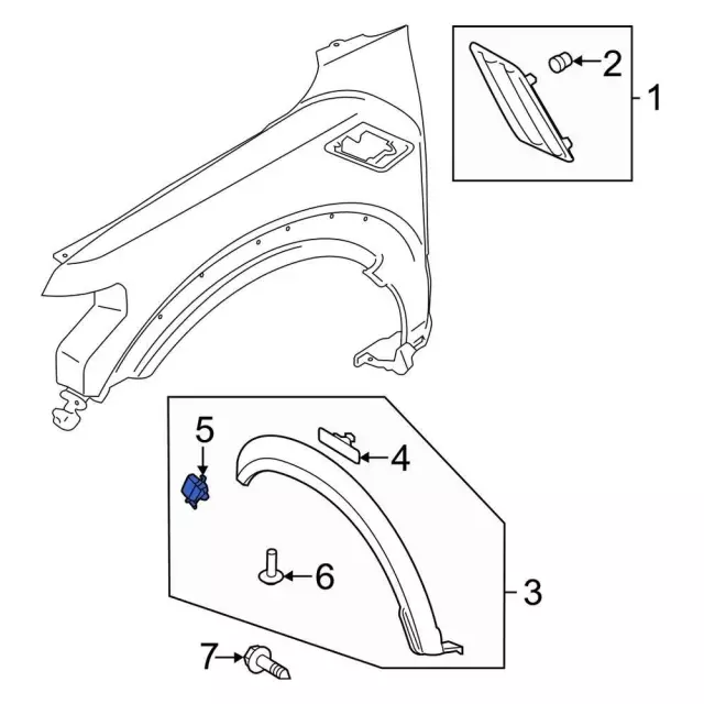 Wheel Opening Molding Reflector