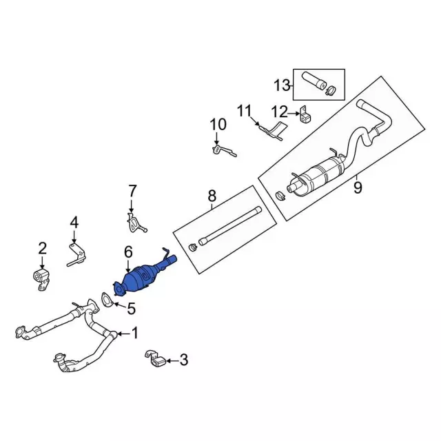 LC2Z-5E212-A - Catalytic Converter 2021-2023 Ford | Ford Parts Direct