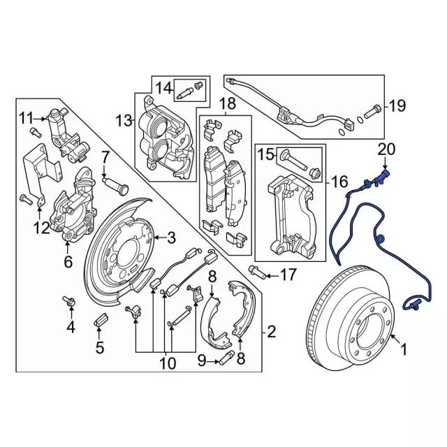 pc3z15k857b - Ford ABS Wheel Speed Sensor | Levittown Ford Parts