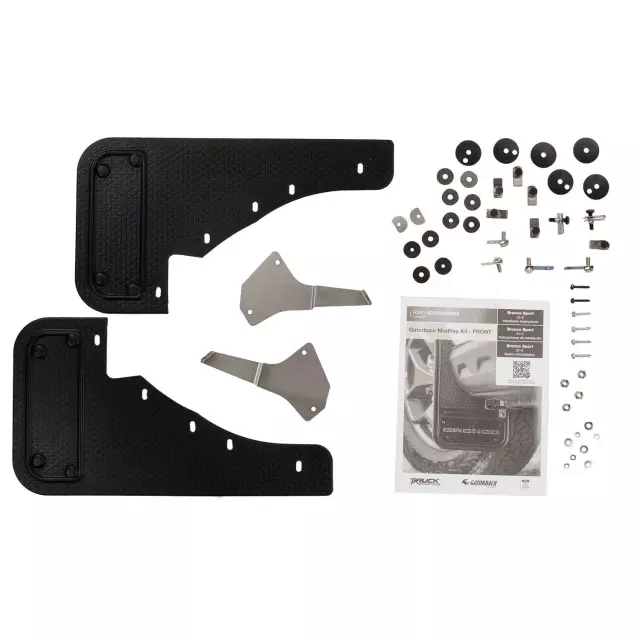 BASIOactive5G　　 Ford Splash Guards Rear Gatorback Heavy Duty With Bronco Logo