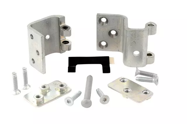 Intermediate Side Door Upper Door Hinge Kit with Hinges, Backing Plates, Pin, Stop, and Bolts