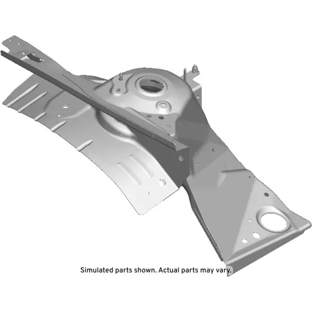 Driver Side Front Wheelhouse Panel Assembly with Reinforcements, Rail, and Strut Housing