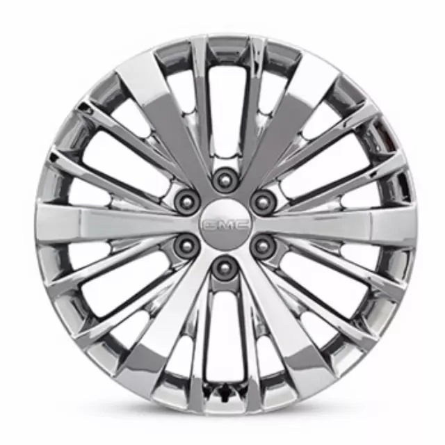 84799388 - : 22 Wheels, Multi-Spoke Chrome for Chevrolet: Silverado 1500, Suburban, Tahoe | GMC: Sierra 1500, Yukon Image