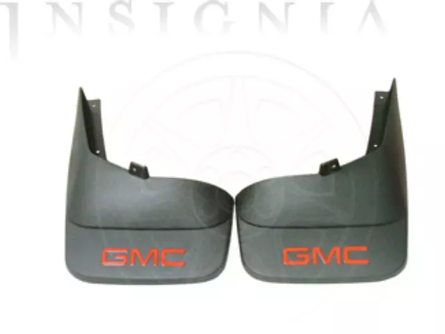 Splash Guards, Rear Molded, Red Gmc Logo
