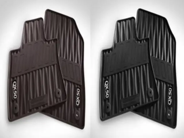 Genuine INFINITI All-Season Floor Mats — rubber, black, 4-piece set