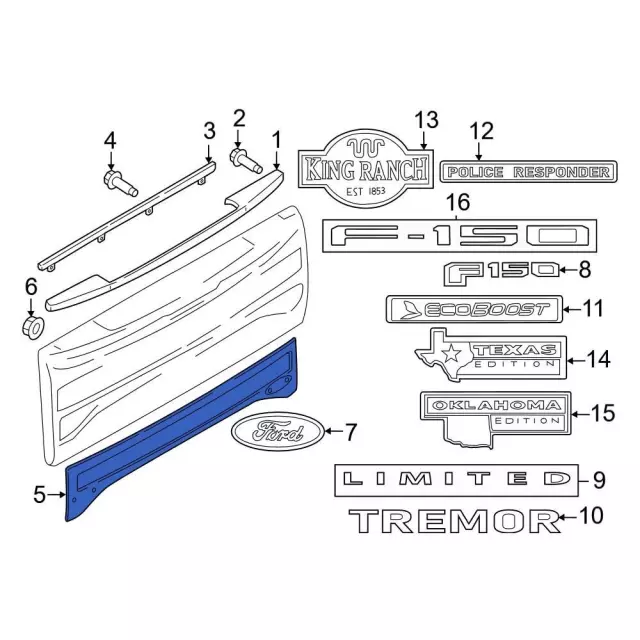 ml3z99425a34cd - Ford Panel Tailgate Outer | Levittown Ford Parts