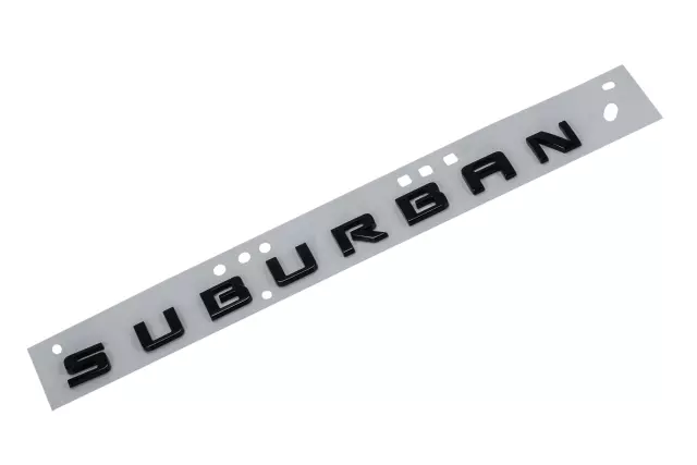 Black Driver Side Liftgate Vehicle Name Plate