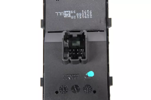 Jet Black Front Driver Side Door Window Switch