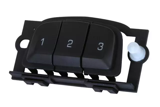 Jet Black Garage Door Opener Transmitter Pushbutton