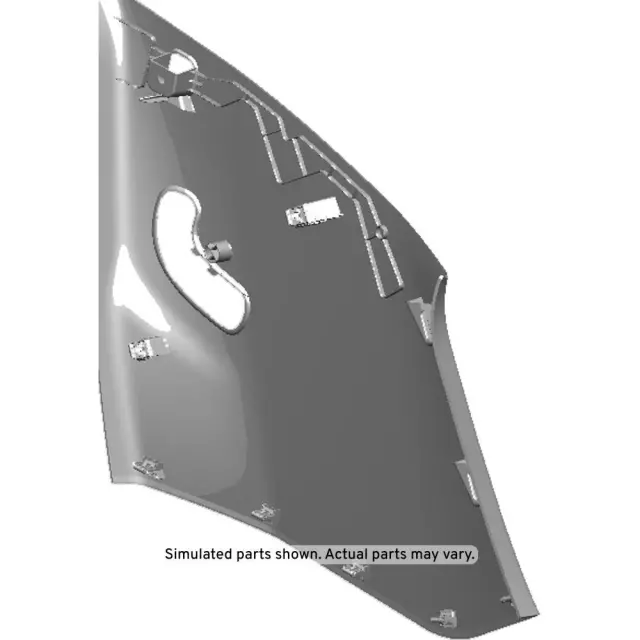 Black Driver Side Body Lock Pillar Upper Trim Panel