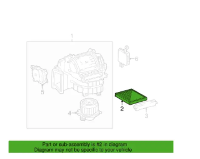 87139-YZZ82 - Cabin Air Filter Element 2008-2017 Toyota | Elmhurst